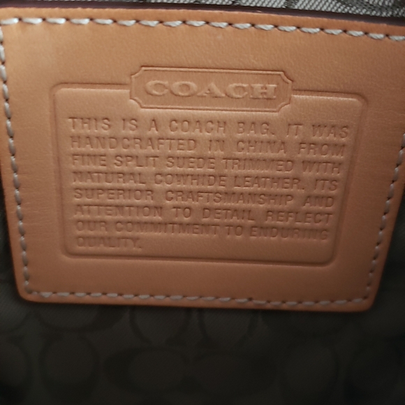 NWOT BROWN SUEDE COACH LEATHERWARE EST 1941 WRIST - Picture 2 of 3